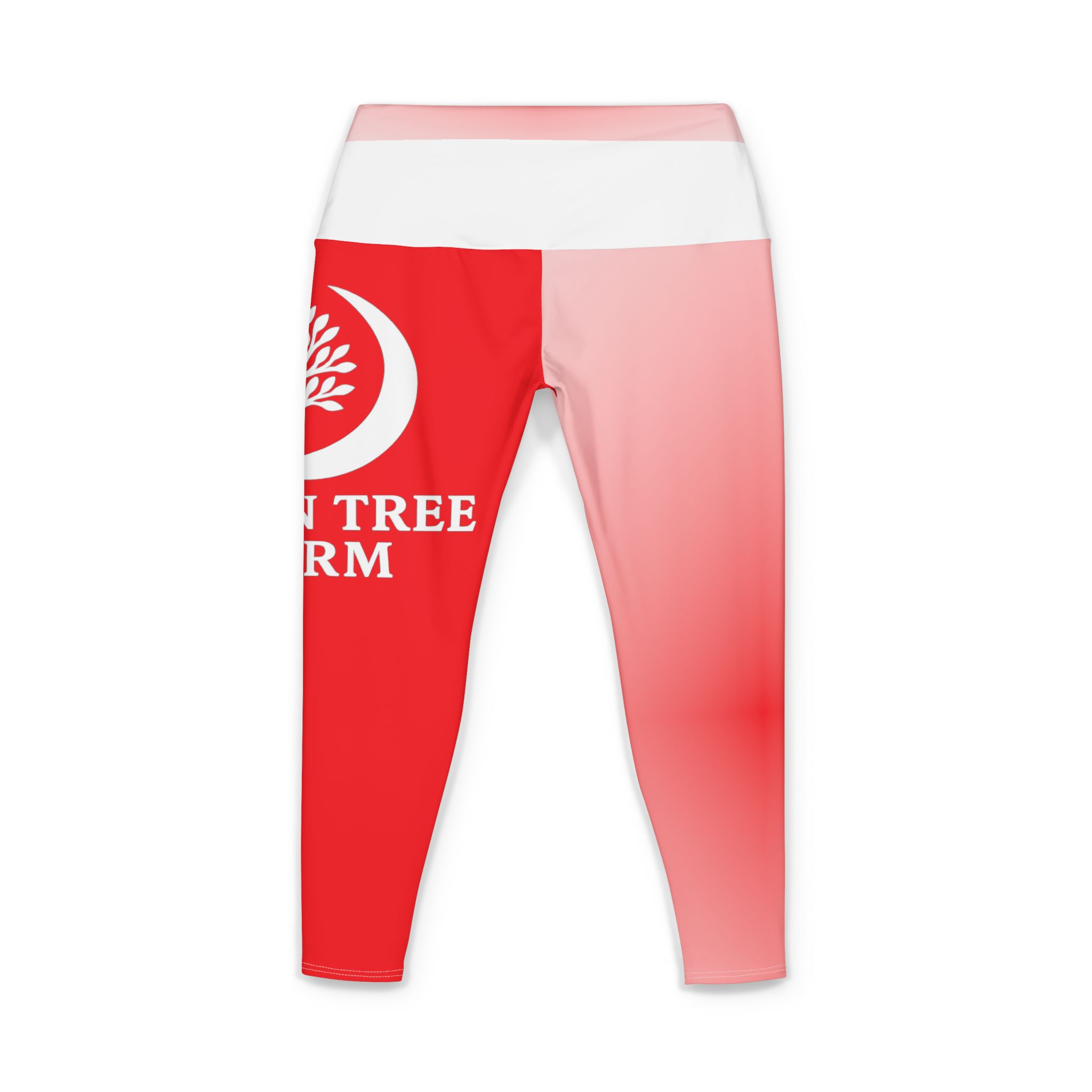 Moon Tree Farm Women's Yoga Pants — Red Gradient All-Over Print - Image 2