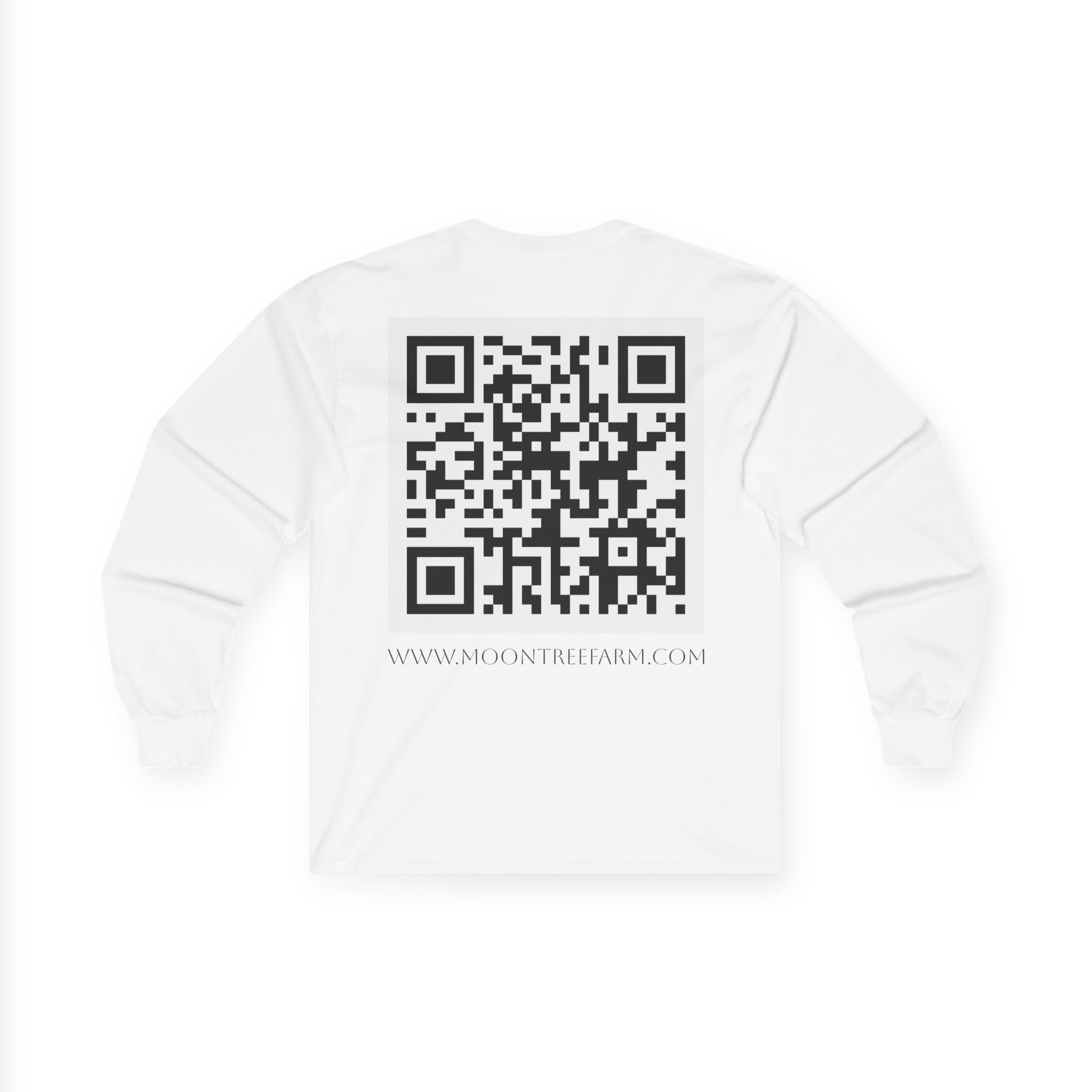 My Soap Is Goat Milk Long Sleeve Tee | Goat Milk Soap QR Code Back - Image 4