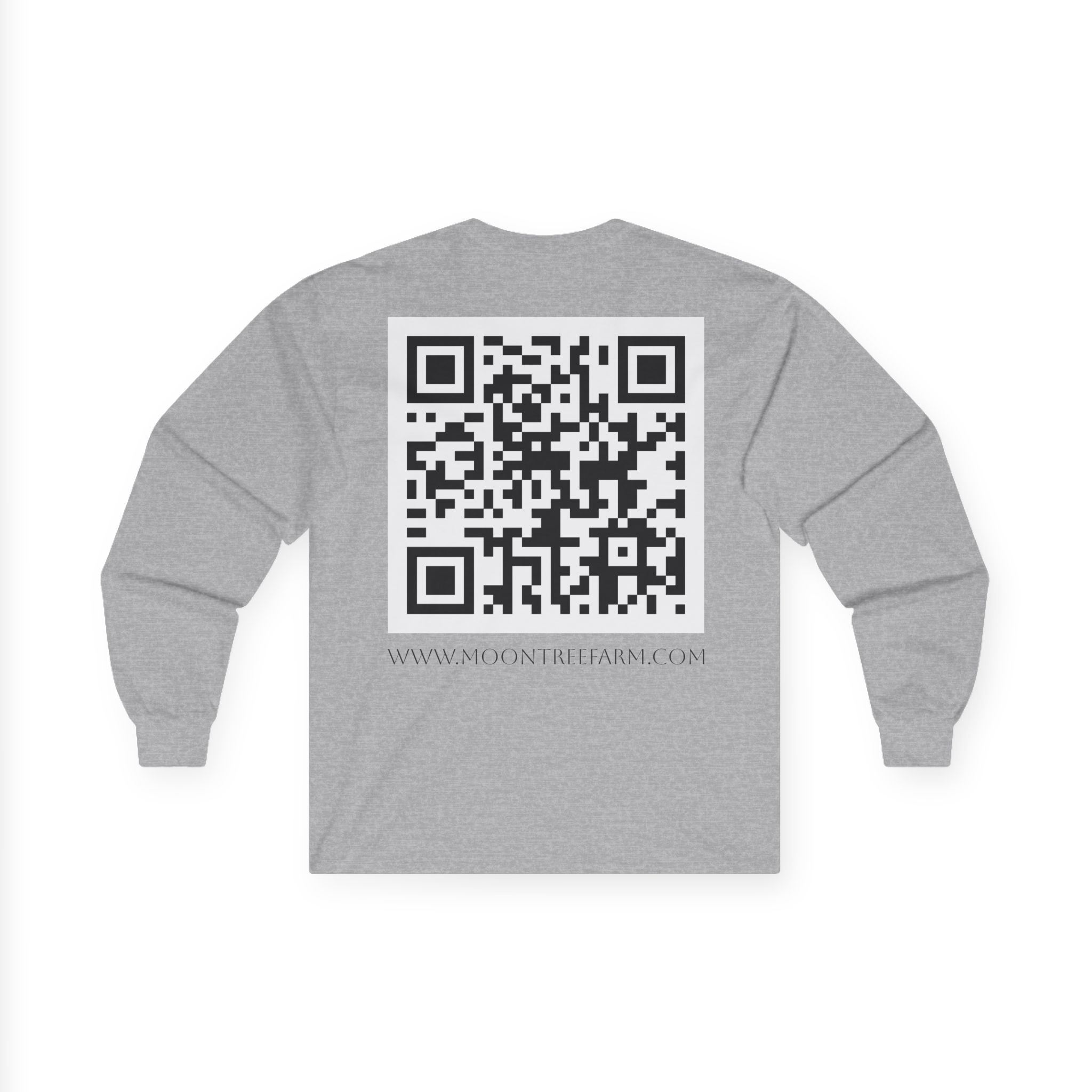 My Soap Is Goat Milk Long Sleeve Tee | Goat Milk Soap QR Code Back - Image 8