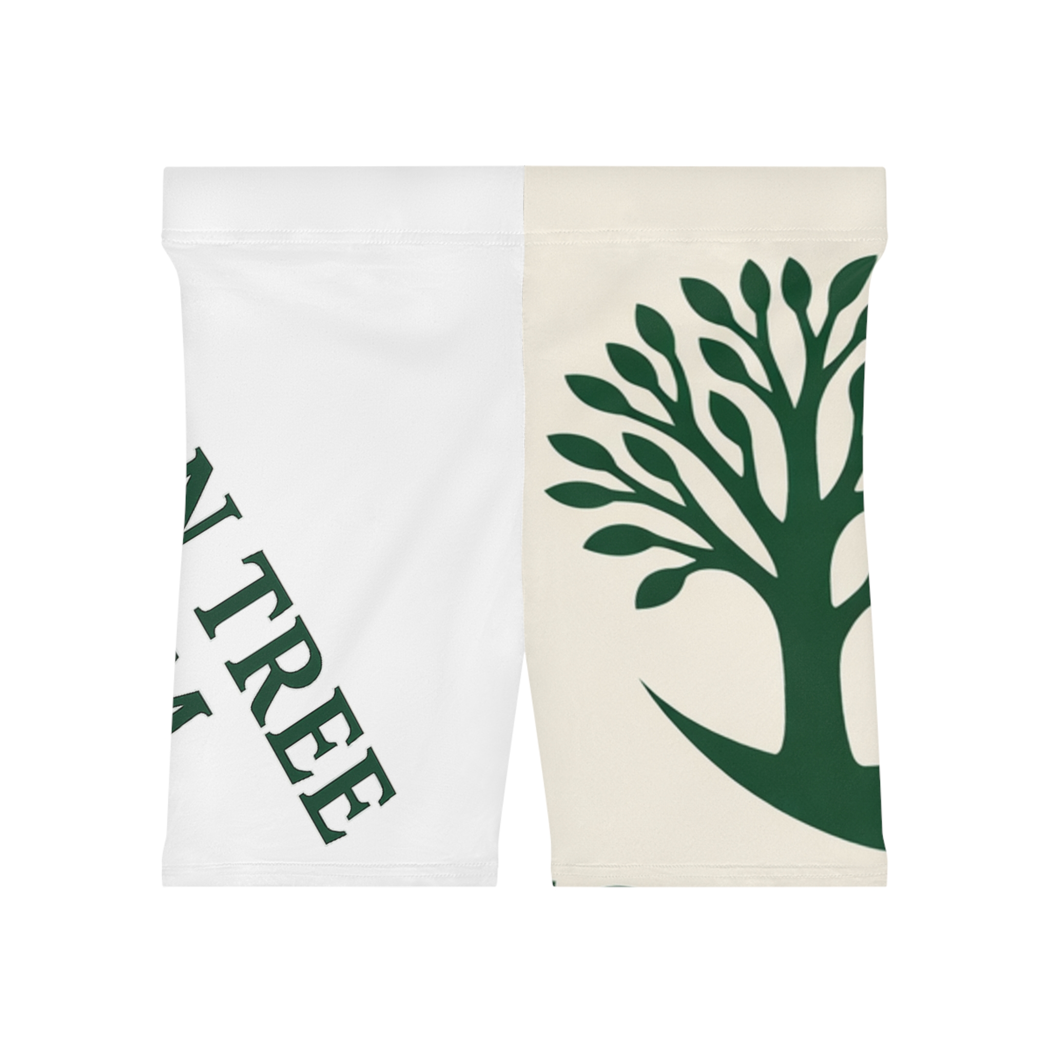 Moon Tree Farm Women's Biker Shorts — Green Crescent Tree Logo AOP Activewear - Image 2