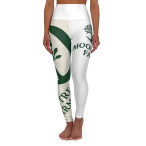 Yoga Leggings — "Moontree Farm" High-Waist All-Over Print