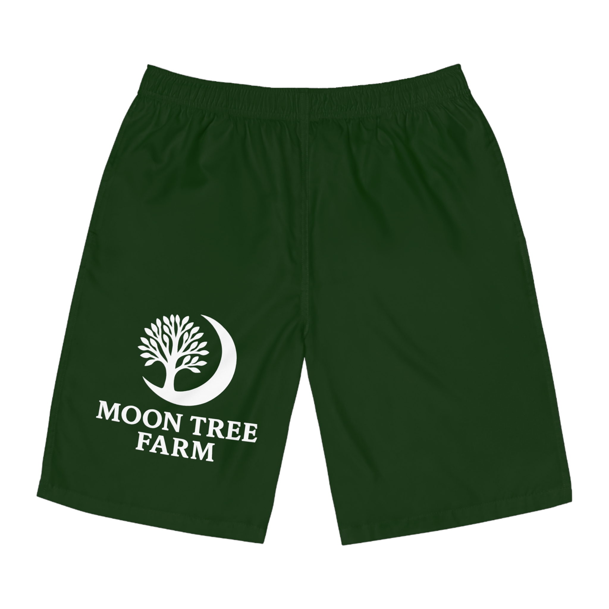 Men's Board Shorts – Moon Tree Farm Logo Swim Trunks
