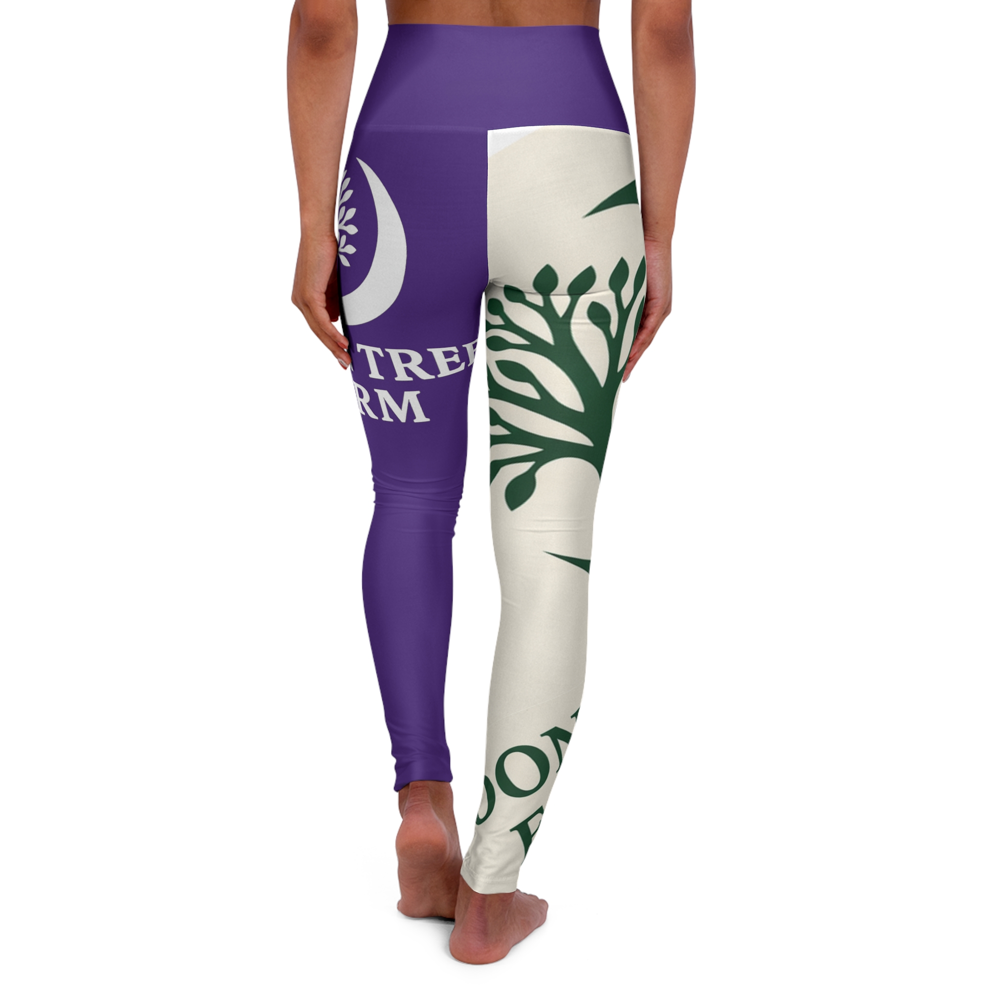 Yoga Leggings — "Moontree Farm" High-Waist Purple - Image 2