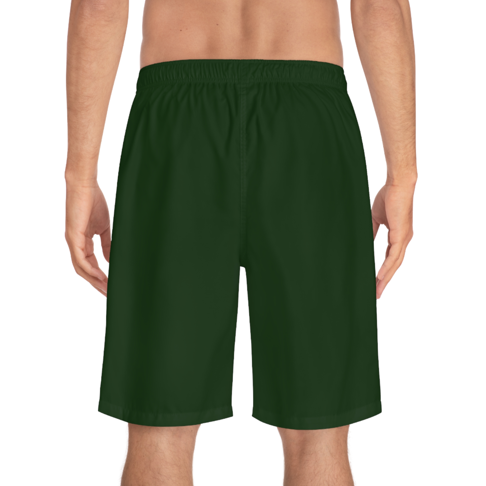 Men's Board Shorts – Moon Tree Farm Logo Swim Trunks - Image 4