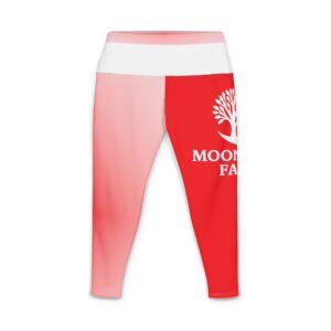 Moon Tree Farm Women's Yoga Pants — Red Gradient All-Over Print