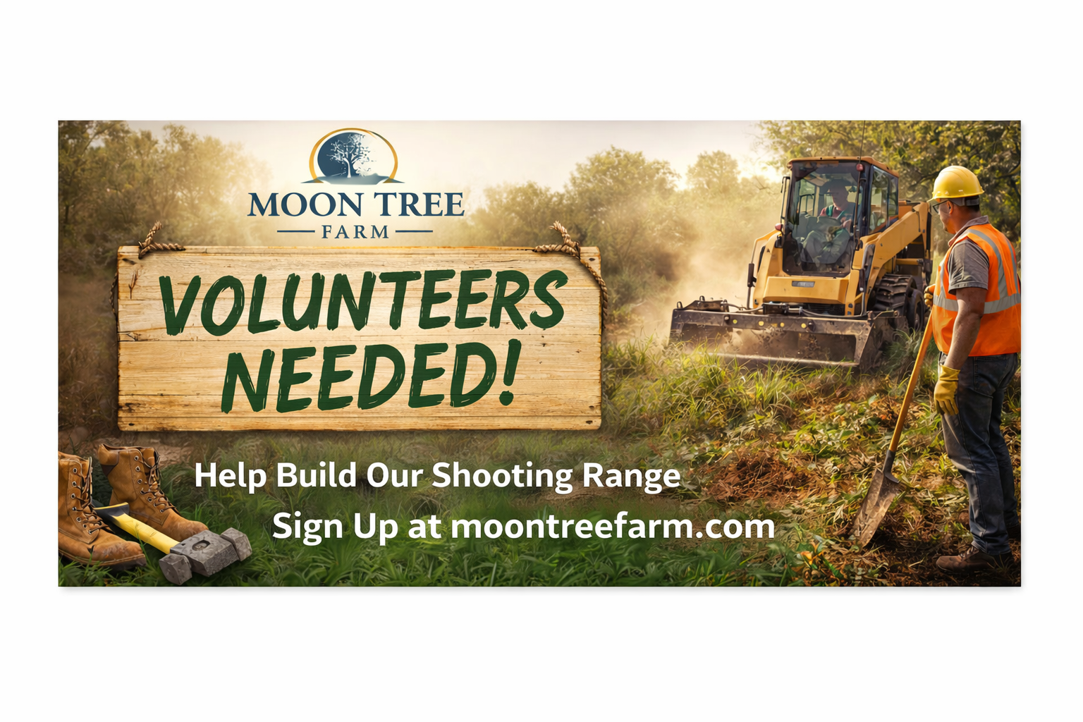 Moon Tree Farm community and volunteering
