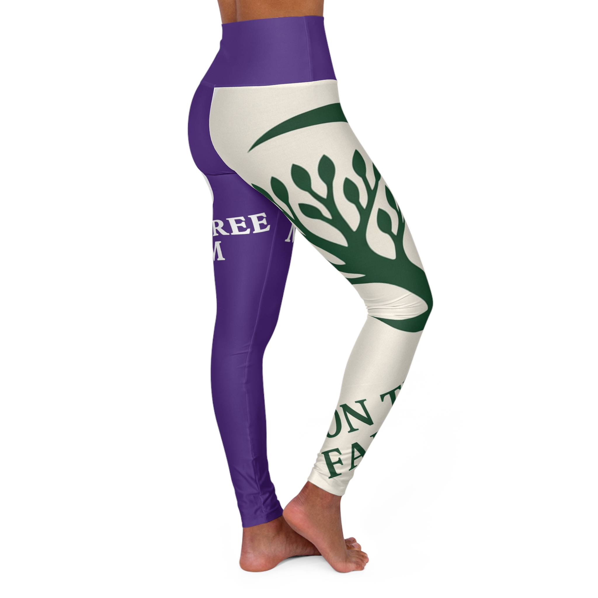 Yoga Leggings — "Moontree Farm" High-Waist All-Over Print - Image 4