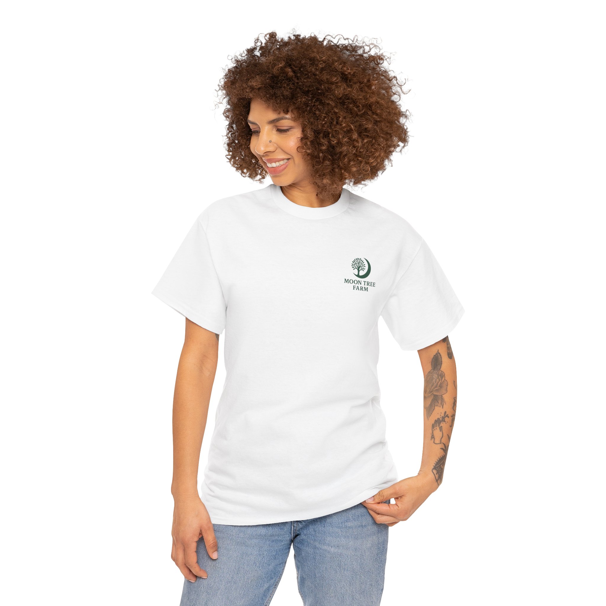 Moon Tree Farm Logo Tee — Organic Farm Logo T-Shirt (Moon Tree Farm)
